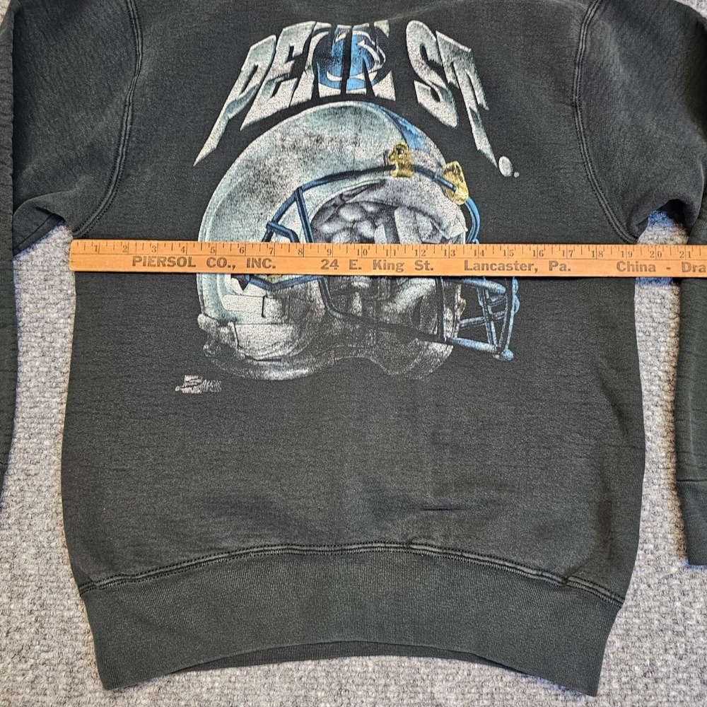Vintage Penn State Nittany Lions Football Helmet Sweatshirt Mens Medium USA‎ - Picture 5 of 7